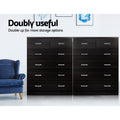 Artiss 6 Chest of Drawers Walnut ANDES