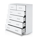 Artiss 6 Drawer Chest White Andes Bedroom Storage