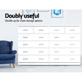 Artiss 6 Drawer Chest White Andes Bedroom Storage
