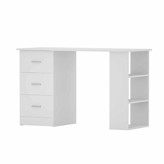 Artiss Computer Desk 120cm White with Drawer Shelf Cabinet