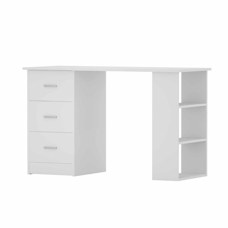 Artiss Computer Desk 120cm White with Drawer Shelf Cabinet