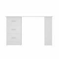 Artiss Computer Desk 120cm White with Drawer Shelf Cabinet