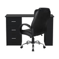 Artiss Computer Desk 120cm Executive Office Chair Set Black