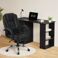Artiss Computer Desk 120cm Executive Office Chair Set Black