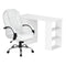 Artiss Computer Desk 120cm Office Chair Set PU Leather White