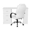 Artiss Computer Desk 120cm Office Chair Set PU Leather White