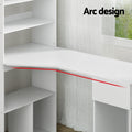 Artiss Computer Desk Bookshelf Cabinet 120cm White Drawers