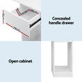 Artiss Computer Desk Bookshelf Cabinet 120cm White Drawers