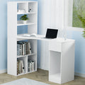 Artiss Computer Desk Bookshelf Cabinet 120cm White Drawers