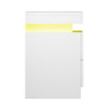 Artiss 2X Bedside Table LED 2 Drawers White Storage