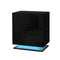 Artiss Bedside Table 3 Drawers LED Black