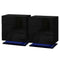 Artiss Bedside Table LED 3 Drawers Black