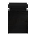 Artiss LED Bedside Table 3 Drawers Black
