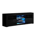 Artiss TV Cabinet Entertainment Unit 160cm LED Black