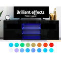 Artiss TV Cabinet Entertainment Unit 160cm LED Black