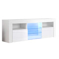 Artiss TV Cabinet 160cm White LED Entertainment Unit Bobi