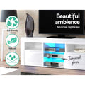 Artiss TV Cabinet 160cm White LED Entertainment Unit Bobi