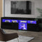 Artiss TV Cabinet 180cm Black LED Entertainment Unit