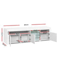 Artiss TV Cabinet Entertainment Unit 180cm White LED
