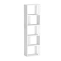 Artiss LINA White 5 Tier Bookshelf Storage Shelves Display