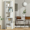 Artiss LINA White 5 Tier Bookshelf Storage Shelves Display