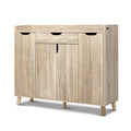 Artiss Shoe Rack Cabinet 26 Pairs Adjustable Pine Cissy