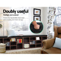Artiss Shoe Rack Cabinet Bench 10 Cubes Walnut