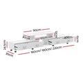 Artiss TV Cabinet Extendable 160-220cm White Entertainment Unit