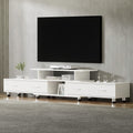 Artiss TV Cabinet Extendable 160-220cm White Entertainment Unit