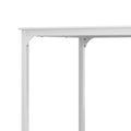 Artiss Bar Table High Dining Desk Metal Legs Cafe White 120cm