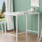 Artiss Bar Table High Dining Desk Metal Legs Cafe White 120cm