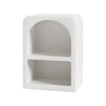 Artiss White Arched Bedside Table Storage Nightstand Shelves