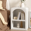 Artiss White Arched Bedside Table Storage Nightstand Shelves