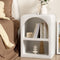 Artiss White Arched Bedside Table Storage Nightstand Shelves
