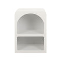 Artiss 2x Bedside Table 2 Shelves - ARCHED White