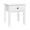 Artiss Bedside Table 1 Drawer White