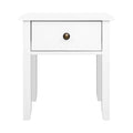 Artiss Bedside Table 1 Drawer White