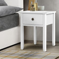 Artiss Bedside Table 1 Drawer White