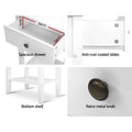 Artiss Bedside Table 1 Drawer White with Shelf
