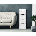 Artiss 4 Drawer Chest White Storage Bedroom Furniture