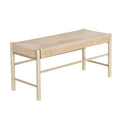 Artiss Dining Bench 100cm Paper Rope Seat Wooden Chair