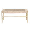 Artiss Dining Bench 100cm Paper Rope Seat Wooden Chair