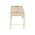 Artiss Dining Bench 100cm Paper Rope Seat Wooden Chair