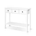 Artiss Console Table 3 Drawers 100cm White