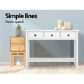 Artiss Console Table 3 Drawers 100cm White