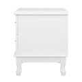 Artiss Bedside Table 2 Drawers White KUBI