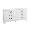 Artiss KUBI 6 Drawer Chest White