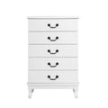 Artiss 5 Chest of Drawers White KUBI