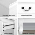 Artiss 5 Chest of Drawers White KUBI