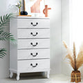 Artiss 5 Chest of Drawers White KUBI